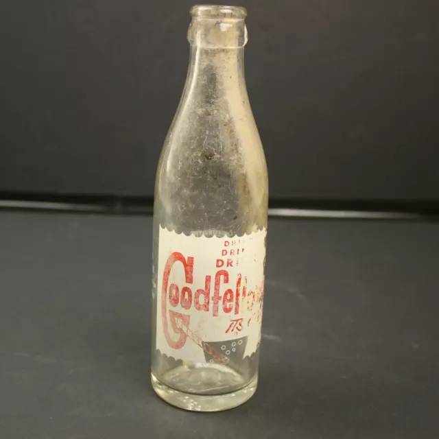 Vintage Good Fellows Ballarat 7 Fl Oz Glass Bottle