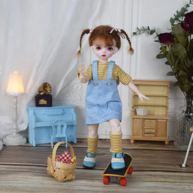 Lifelike 30cm BJD Doll Full Set Baby Dolls 1/6 Kids Children Birthday Toy Gift