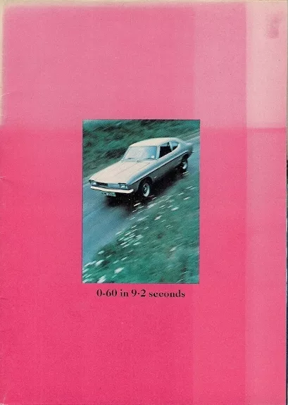 Ford Capri 3000 GT Mk1 1969-70 UK Market Launch Foldout Sales Brochure