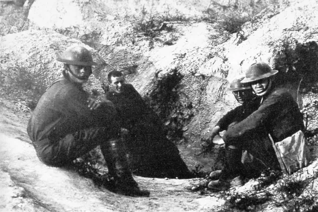 WW1 - War 14/18 - Americans in the Marne Trenches