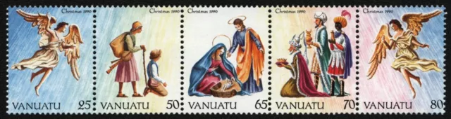 Vanuatu 1990 - Mi-Nr. 851-855 ** - MNH - Weihnachten / X-mas