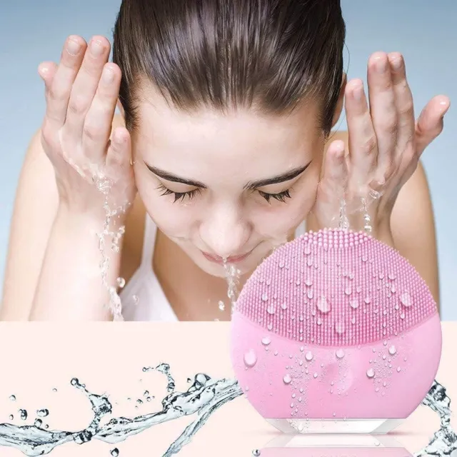 Silicone Detergente Spazzola di Pulizia del viso Electric Massaggiatore con cavo