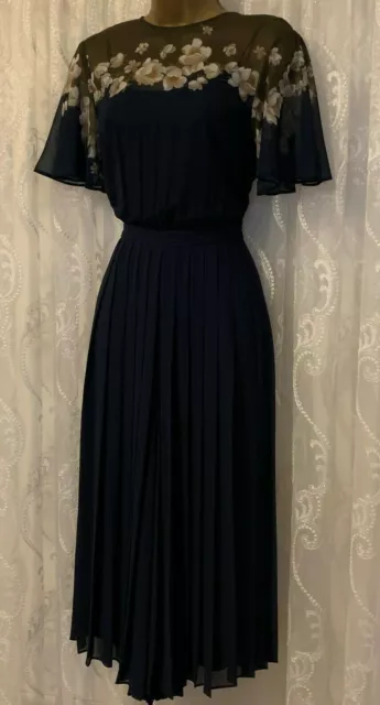 Ted Baker Vestito Tuta Perla Floreale Gonna Pantalone a Pieghe Occasione UK 8 36