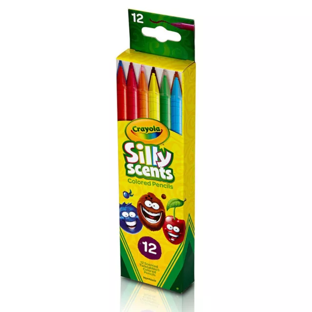 12pc Crayola Silly Scents Coloured Twistables Pencils Kids Drawing Art/Craft 5y+