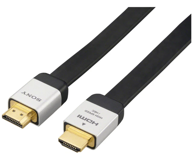 SONY Flat High Speed HDMI 2Meter Cable 1.4V 3D BlueRay HDTV PS4 PS3 TVBox XBO AU