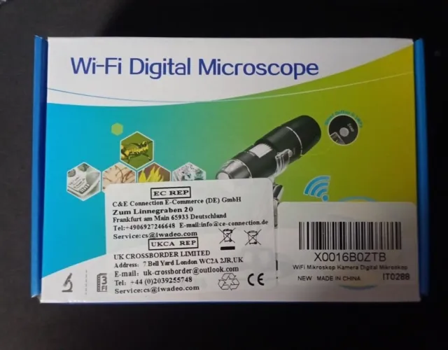 Microscopio digital con luz, control y vision por wifi