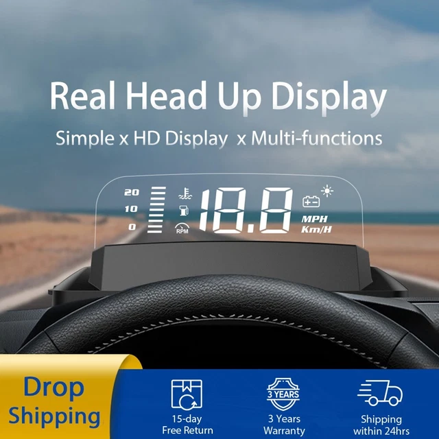 Technology Display 2023 Accessori Proiettore Velocità OBD2 PC+ABS Pratico