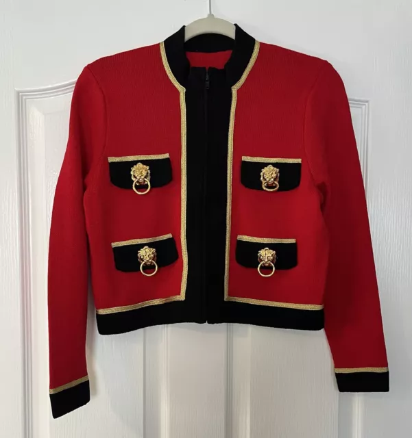 St. John Santana Knit Jacket - Red Size 2