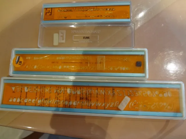 Standardgraph Pen 0,5.  Feder pen 58, 53 3 x Schablonen  Normschrift