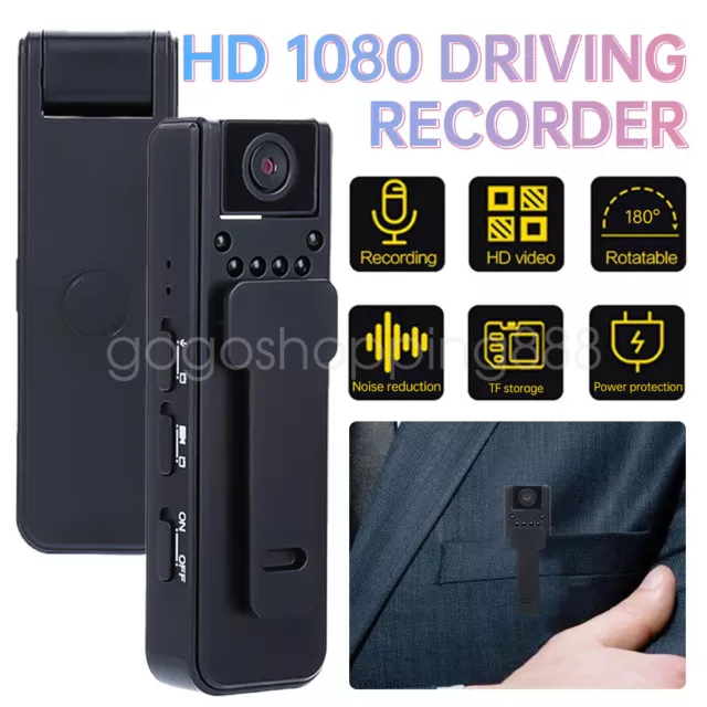 1080P HD Body Police Camera Handheld Sports Recorder Mini Camcorder Night Vision