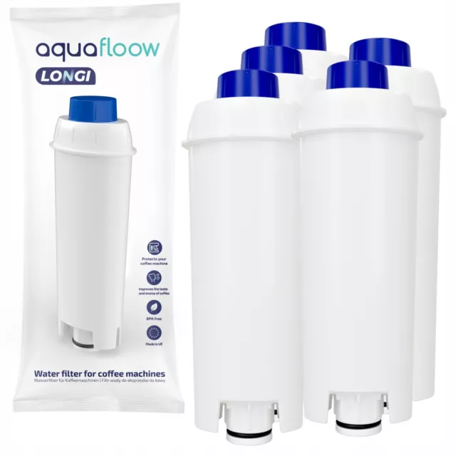 5x AquaFloow filtros - reemplazo del DeLonghi DLS C002, SER 3017