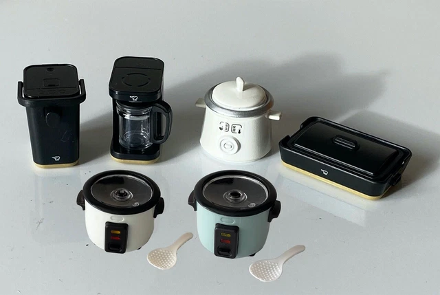 1:6 Maison de Poupée Miniature Cuisine Café À Rice Cuisinière Bouilloire Moule