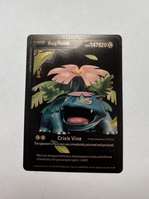 frog flower pokemon card Greeting frog flower pokemon card How