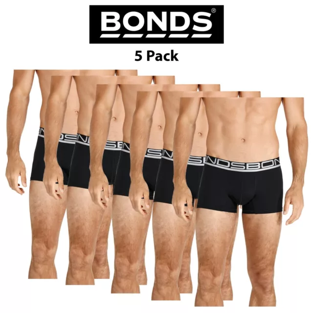 Mens Bonds Active Quick Dry Trunks 5 Pack Seamfree Short Sport Swimming MY7XA