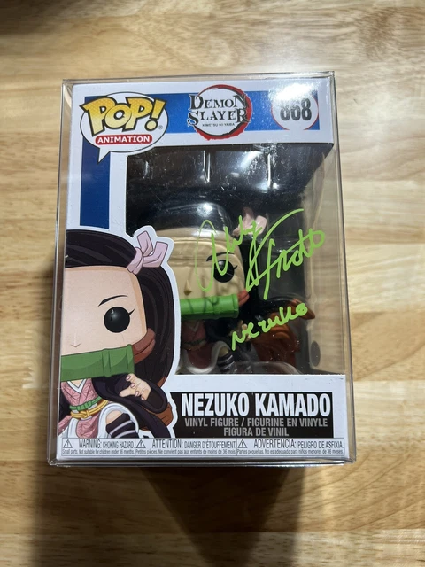 Funko Pop! Anime Demon Slayer Nezuko Kamado Signed By Abby Trott COA JSA AUTO