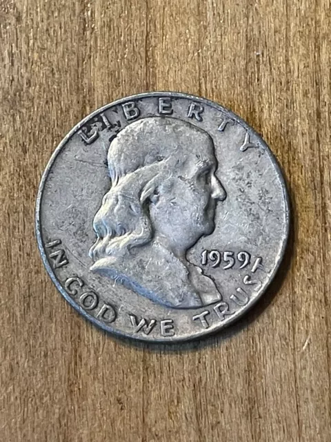 1959D Franklin Half Dollar  XF