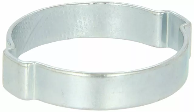 Oetiker 10100016 Zinc-Plated Steel Hose Clamp,2-Ear 11mm Closed-13mm Open 100 Pk