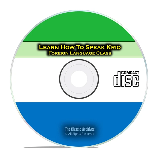 Learn How To Speak Krio, Fast & Easy Foreign Language Training Course CD G97