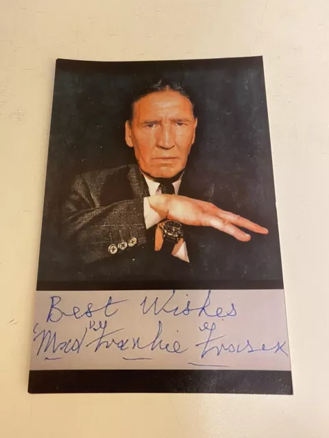 'MAD' FRANKIE FRASER Signed Photograph - Gangster - Richardson Gang