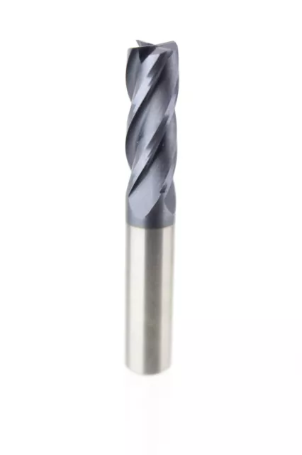 NEW 3/8" HTC CARBIDE END MILL square AlTiN coated 4 flute solid coating .375