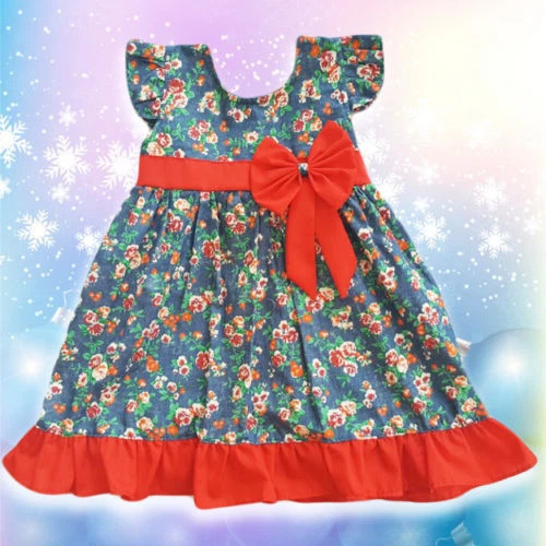 Nwt Girls Kids Fashion Cute Flowers Princess Floral Children Dress Size 4