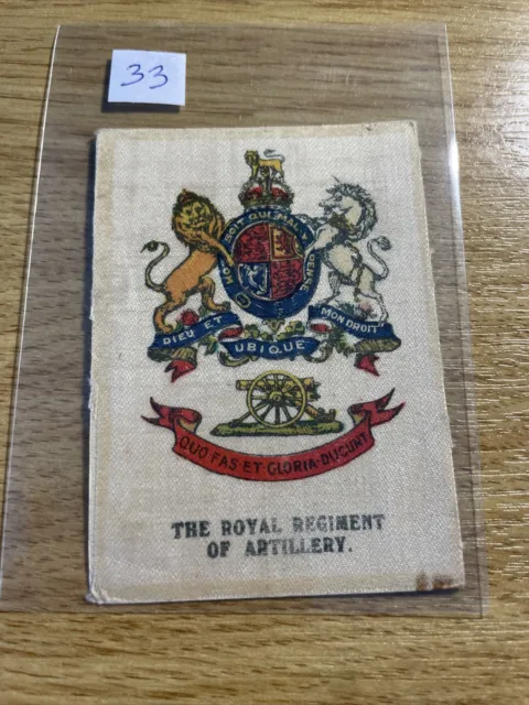 Silk BAT British American Crests of British Army medium Royal Artillery