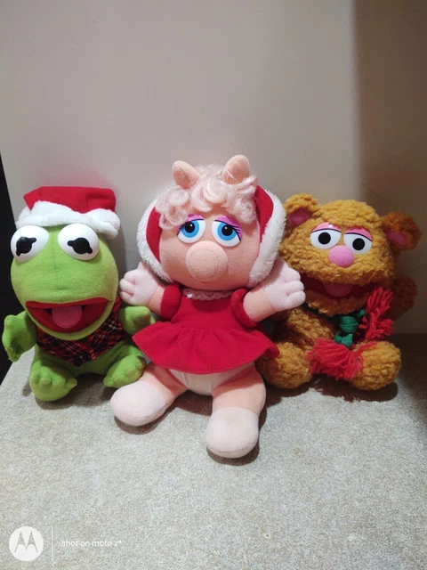 McDonalds 1987 Lot Of 3 Jim Henson Muppet Babies Christmas Kermit Miss Piggy