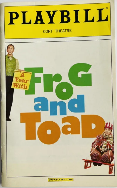 A Year with Frog and Toad - Opening Night Broadway Playbill - Apr 2003