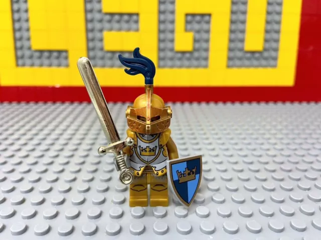 LEGO 7079 Drawbridge Defense ONLY Minifigure Golden Knight Gold Armor