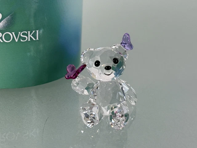 スワロフスキー『Kris Bear-Playful Butterflies』 Swarovski Kris Bear Playful Butterflies Figurine with Box