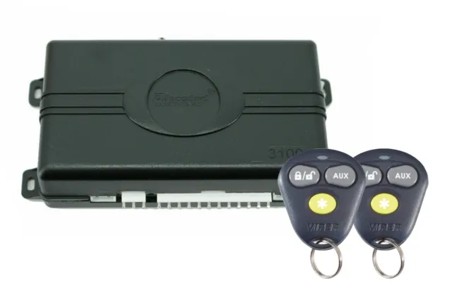 Brain Viper 3100V 1-Way Keyless Entry Car Alarm System+ 2x 473V 3-button Remote