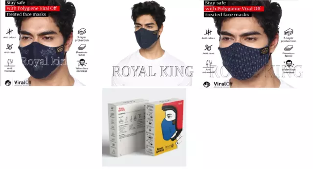 Royal Enfield Garrison "Mascarilla Facial" Paquete De 3