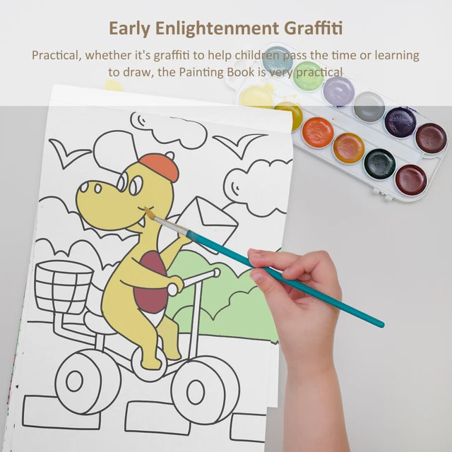 Kit di 12 Borsette da Colorare Borsa Graffiti Fai da Te per Bambini