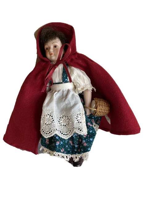 Avon Fairy Tale Little Red Riding Hood Porcelain Doll 1985