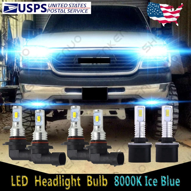 Luces Antiniebla Delanteras L&R Para GMC Sierra 1500 2500 3500 1999-2002, Con Bombillas Incluidas