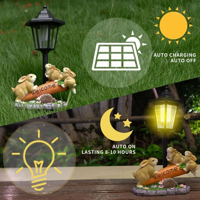 Teamson Home Fontana D'Acqua a Energia Solare con Luci per Esterni e Giardino, Fontana a Cascata, Decorazione a Cascata Interna con Vaso a 4 Livelli e Batteria di Riserva