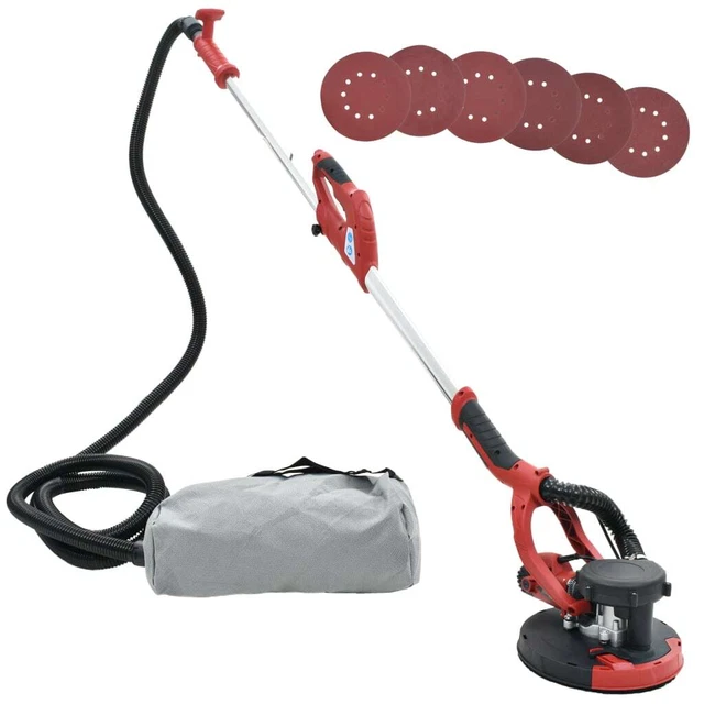 Levigatrice per Cartongesso con Aspiratore 750 W Parete Muro Soffitto vidaXL