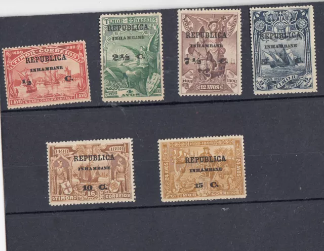 Inhambane (Mocambique) 1913 Michel 63 und 66 bis 70 ungebraucht