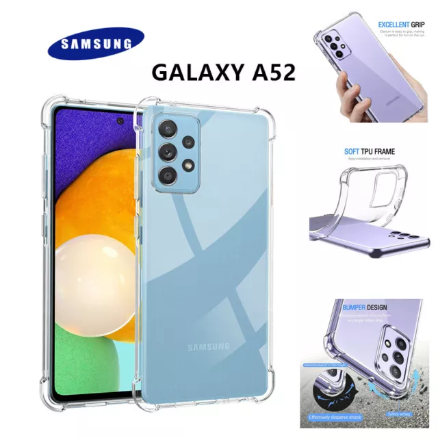 Cover Custodia Trasparente Morbida Silicone Antiurto per Samsung Galaxy A52/A52S