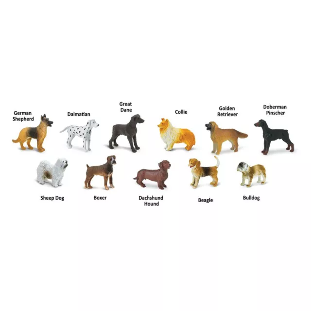 Dogs Toob Mini Figures Safari Ltd NEW Toys Collectibles Education Kids Animals