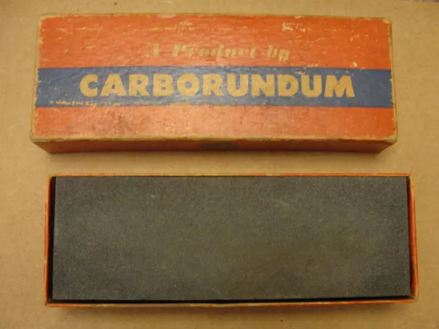 Vintage Carborundum 109 SIC Combination Sharpening Stone with Box