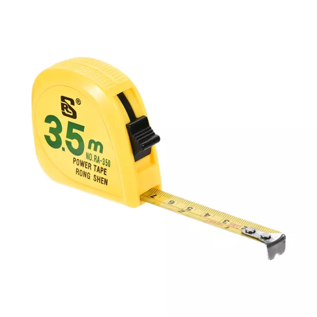 Tape Measure 3.5 Meter 12 Feet Retractable Metric Plastic Round Case