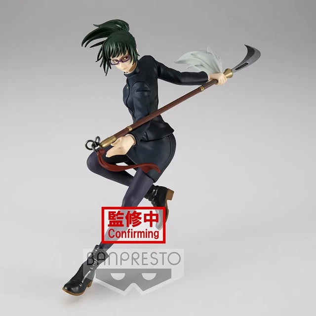 Bandai Figurine Mini Maki Zenin - Jujutsu Kaisen - Figura Da Collezione 9cm Con Stand E Braccia Intercambiabili