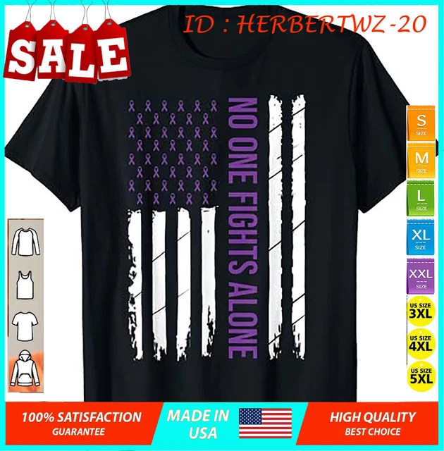 Alzheimer's Awareness Purple Ribbon Dementia Mom Dad Grandpa T-Shirt