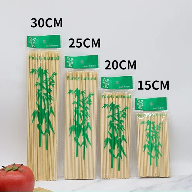 VAEIORP 100 Stück Bambusspieße - 15 Cm Grillspieße Für BBQ, Obst & Mehr