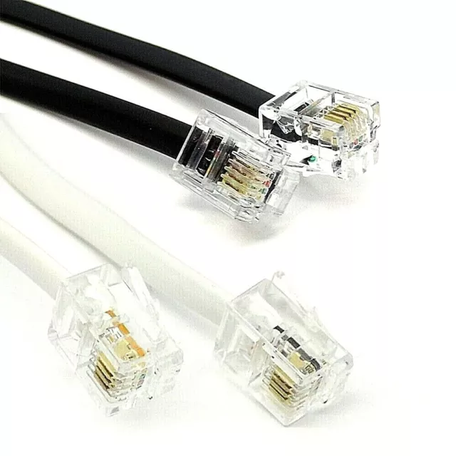 RJ11 ADSL Router Cable Telephone Lead For BT/SKY/PlusNet Broadband Phone Lot