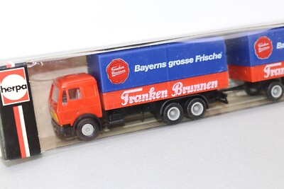 Herpa Plane Jument Confitures Herpa 1:87 Mercedes-Benz NG Hängerzug à Plateau 
