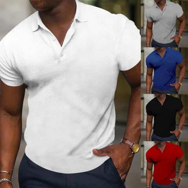 Camicia business uomo a maniche corte bottoni vestibilità slim semplice e multi