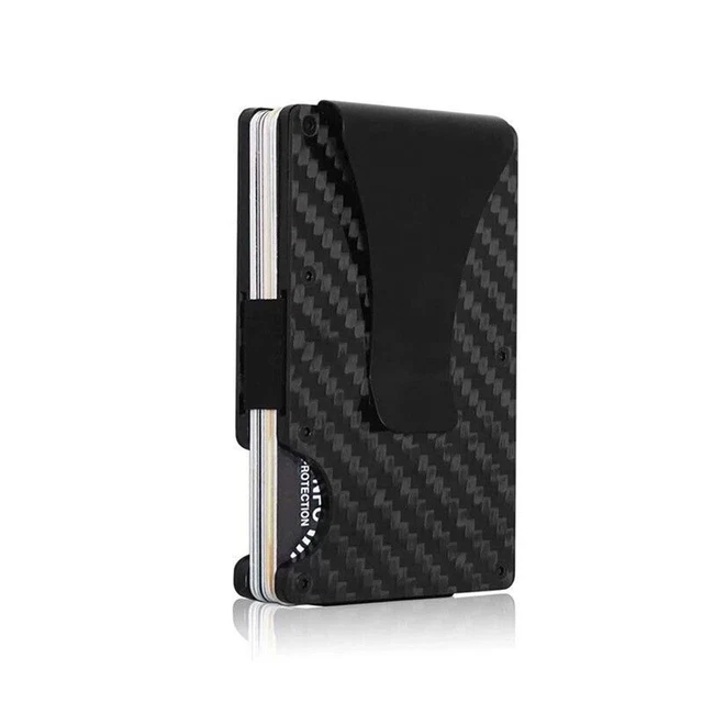 Men RFID Blocking Slim Money Clip Wallet Credit Card ID Holder Thin Minimalist