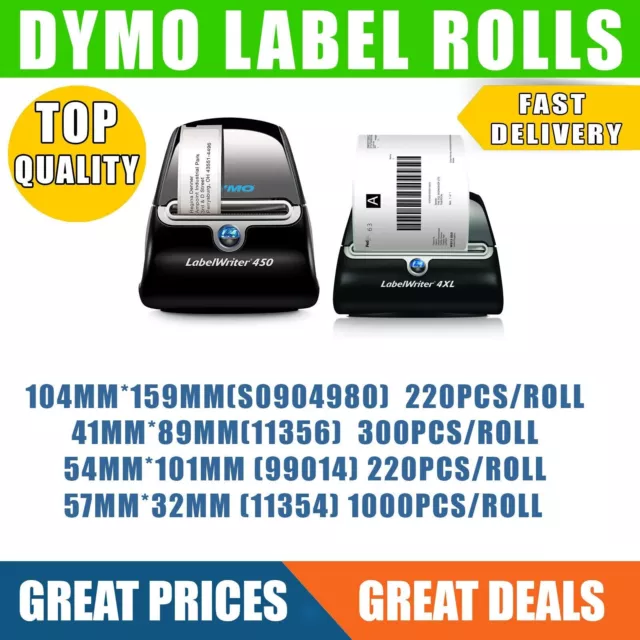 Dymo Rolls Joblot. Total Of 3050 rolls, inc vat